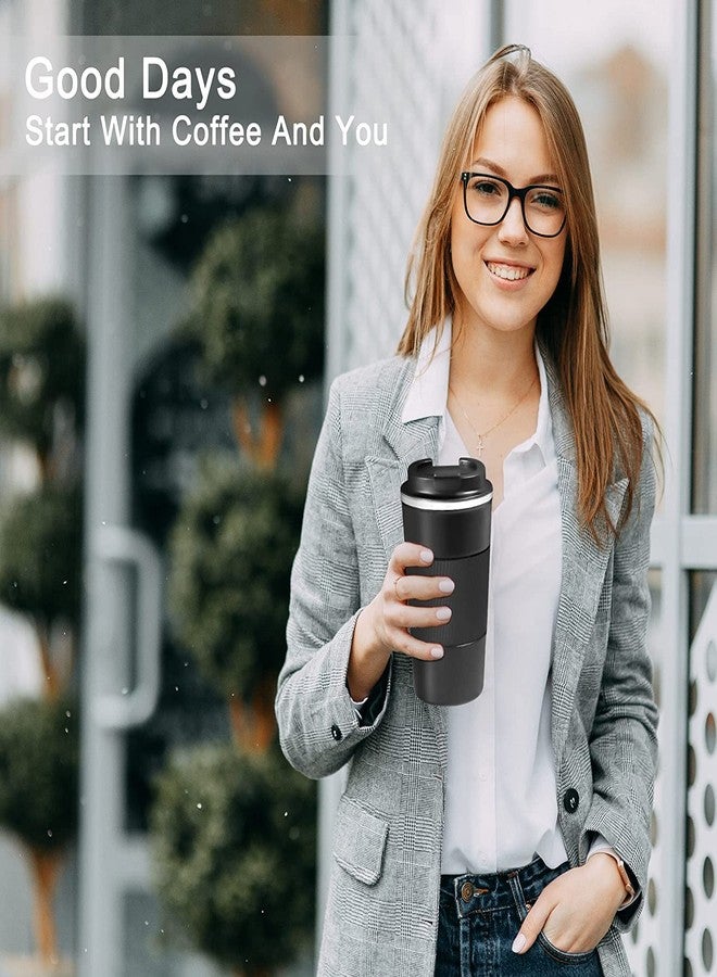 ZOKIXTO New Stainless Steel Vacuum Insulated Travel Tea and Coffee Mug -Insulated Cup for Hot & Cold Drinks, Travel Thermos Flask with Lid. (Black, 380 Ml) - Image 5